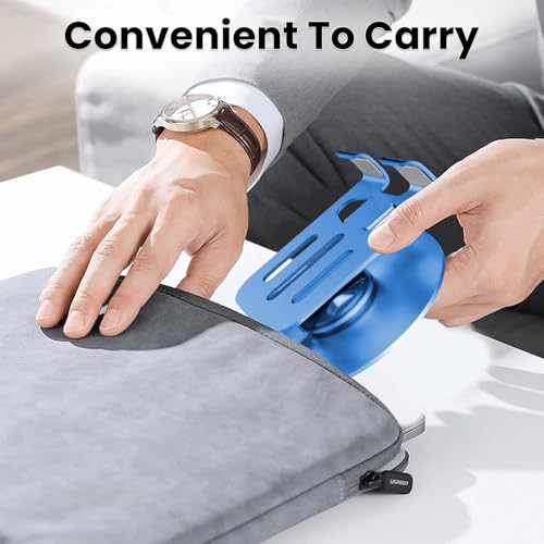 Universal Metal Cell Phone Stand, Blue&Blue - color: Blue&Blue