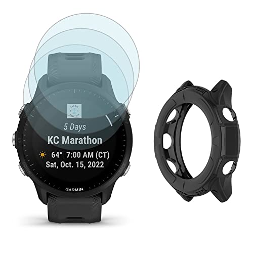 Watch Screen Protector for Garmin Forerunner 955 Solar and Protective Case