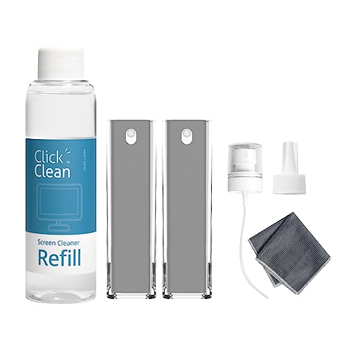 CLICK CLEAN Screen Cleaner Kit, 2 Cleaning Sprays with 4 oz Refill - size: 2 L116T Screen Cleaner Refill Kits