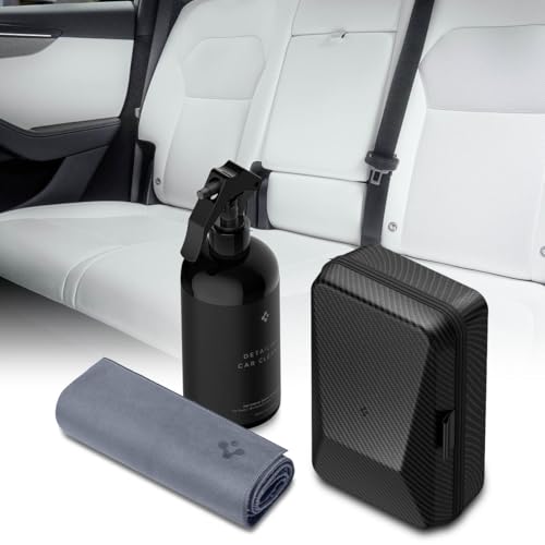 Spigen Car Interior Seat Cleaner & Stain Remover Kit & CyberCase for Tesla