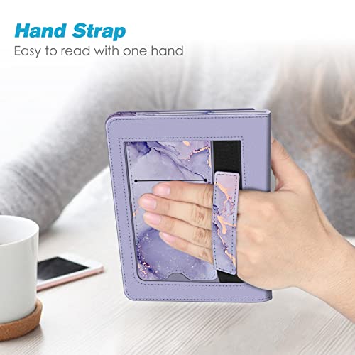 Fintie Stand Case for 6" Kindle Paperwhite 10th Gen 2018, Lilac Marble - color: lilac marble