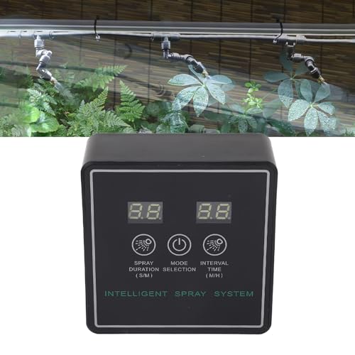 Greensen Reptile System With Timer, 爬虫類 霧吹き 自動 Intelligent Automatic Humidifier, 自動霧吹き 爬虫類 With Timer, Intelligent Automatic Humidifier With 360 Nozzles For Terrarium, Customizable Settings For