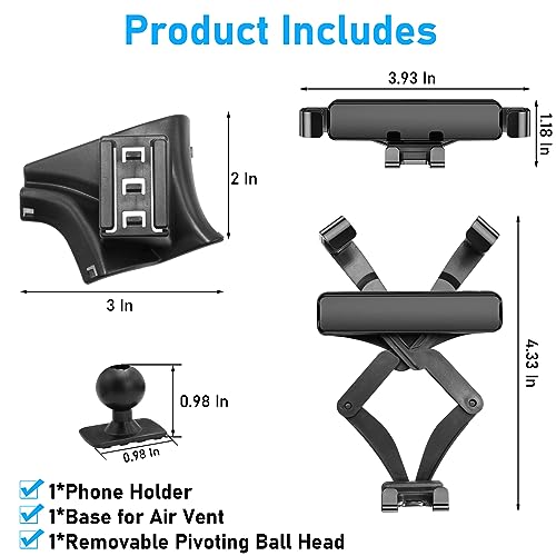 for Honda CRV Phone Holder Mount Air Vent 2017-2021,Black,1PC - size: 2017-2021 CRV Phone Holder