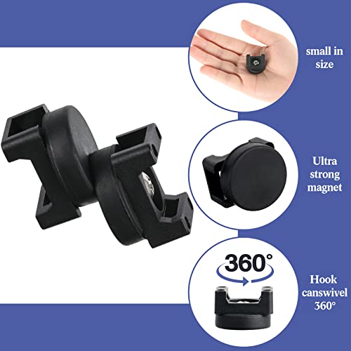 Yookeer 15 Pcs Magnetic Zip Tie Mount Cable Clips Black, 22 mm - size: 22 mm