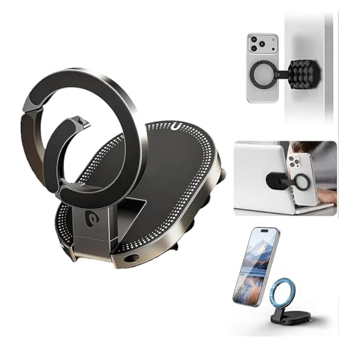 Yaslayp 3-in-1 Magnetic Phone Holder with Suction Cup,360°Rotatable - color: 1PC