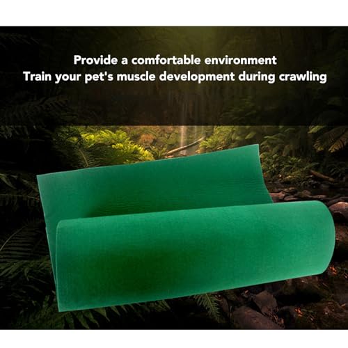 Yosoo Reptile Carpet Terrarium Liner Reptile Mat for Lizard Terrarium Bedding with Washable Reusable Polyester for Snakes Tortoises Lizards (80 * 40cm) - size: 80*40cm