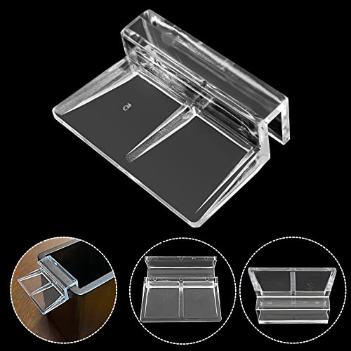 24 Pack Aquarium Lid Clips DIY Aquarium Lid Holder Clear Acrylic Fish Tank Support 5MM Aquarium Glass Holder(5MM) - size: 5MM
