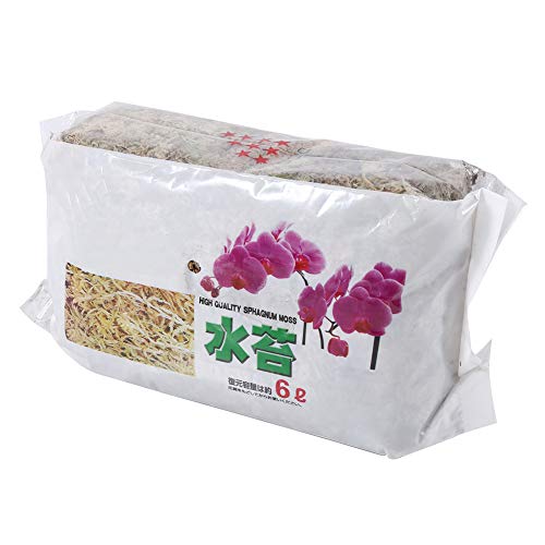 Long Fiber Sphagnum Moss, 6L Sphagnum Moss Potting Mix Soil for Carnivorous Plant, Phalaenopsis Orchid, Sarracenia, Fly Traps, Reptiles