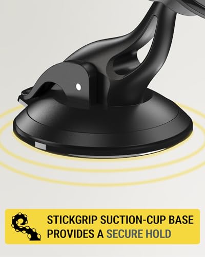 Scosche MagicMount™ SMSWD Magnetic Phone Holder for Car Dashboard/Windshield, MagSafe Stand, Suction Cup Phone Mount Compatible with iPhone 16 15 14 13 12 Series, Mag Safe Case & All Cell Phone - size: 1 Pack, style: Window / Dash Suction