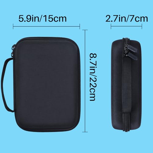 Lebakort Hard Case Compatible with 5-7 Inch Garmin RV 780/785 RV Cam 795 dezl OTR700/OTR710/OTR610/ DriveSmart 76/65/61/66/55/ Drive 51/52/53 Garmin GPS Navigator - size: for 5-7 inch GPS