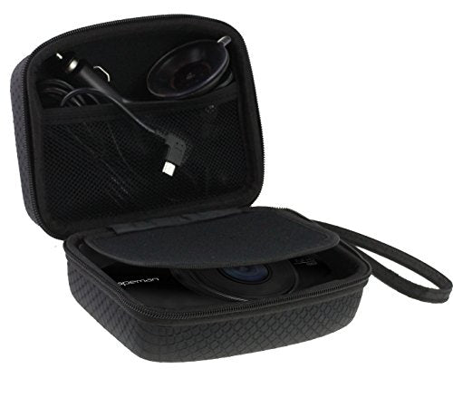 Navitech Car Dash Cam/Camera Carry Case/Bag Compatible with Transcend Drivepro 110 (Case Also fits with Windscreen Mount + Car Charger)