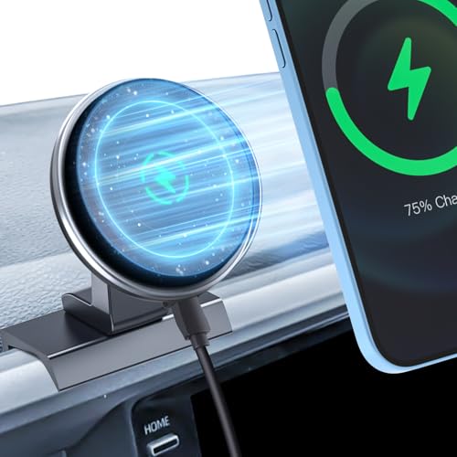 15W Wireless Charging Phone Mount Compatible with Toyota Tacoma 2016-2023 - style: Magnetic Charge