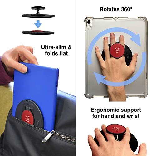 G-Hold - Comfort Tablet Holder Works with Any Device, Universal, Ergonomic, Rotating, Folds Flat and Adjustable (Red) - color: Red