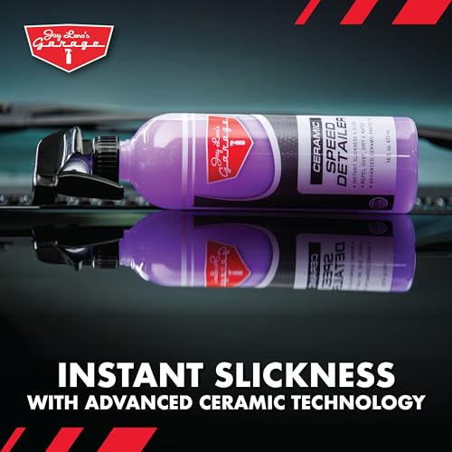 Jay Leno’s Garage Ceramic Speed Detailer Spray Quick Car Detailer for Cars Trucks Motorcycles and Watercraft Enhances Gloss Slickness Hydrophobic Protection Boosts Ceramic Coatings (16 OZ)