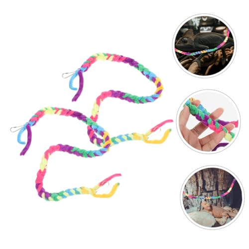 YARNOW 2pcs Crab Climbing Ropes Reptile Vines Habitat Toy for Lizards Geckos Snakes and Frogs Terrarium Aesthetics and Provides Exploration Fun