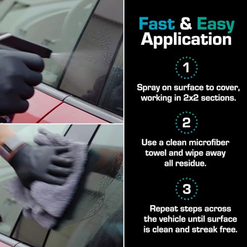 Ethos Detox - Ceramic Coating Prep Spray, Panel Wipe, Glass Cleaner - Prep Ceramic Coating, Wax, or Sealant - Multi-Purpose Formula - Leaves Nothing But the Shine - size: 16 Fl Oz (Pack of 1)