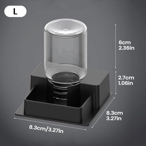 Reptile Water Feeder - Automatic Leak-Proof Dispenser, Constant Level Hydration Station | Waterer for Gecko Snake Lizard Bearded Dragon Home Indoor Tank Habitat - color: ll
