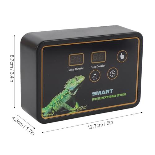 Rainforest Tank Timer Misting System Quiet Touch Control Automatic Reptile Mister with Timer 360° Adjustable Nozzles DC 5V
