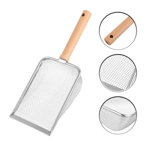Happyyami Reptile Litter Scoop and Handle for Pet Waste Reptile Terrariums Sifting Litter for Tortoises Lizards and Animals