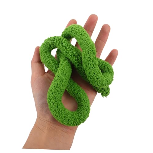 Abaodam Flexible Reptile Climbing Vines for Terrarium Tanks Bendable Artificial Vine Rope with Moss Texture Snake Tank Climbing Accessories for Jungle Scenery and Lizard Enclosures