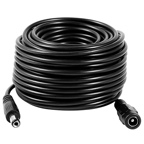 DC 12V CCTV Power Extension Cable 2.1x5.5mm, 15 Meters-50FT - size: 15 meters (50 ft)