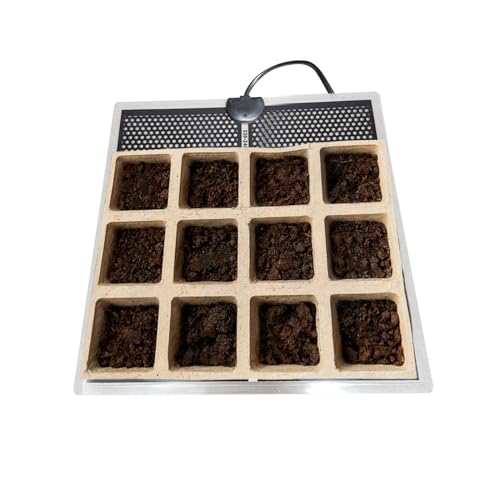 Reptile Heat Pad - 5.9x5.51in Adjustable Instant 5W Electric Waterproof | PVC Material, Ideal for Aquarium Warmer, Pets, Small Animals, Seedlings, Plants, Lizards, Frogs 15x14cm