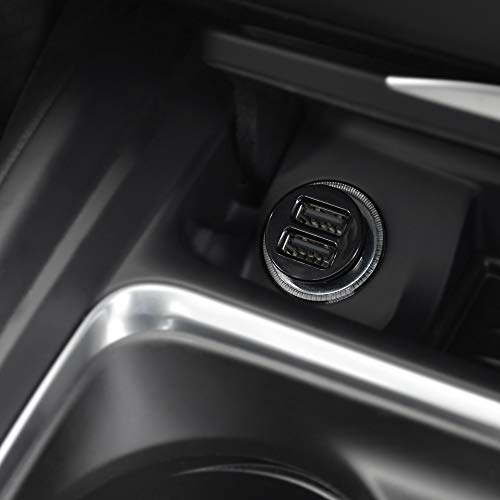 Cable Matters 2-Pack 4.8A 24W Flush Mount Dual USB Car Charger