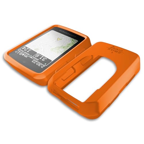Silicone Case Cover Compatible with Hammerhead Karoo 3 Bicycle Computer - Maximum Protection, Durable, Non-Slip, Shockproof Anti-Static/Dust Coating (Orange) - color: 1x Sili Case (Orange)