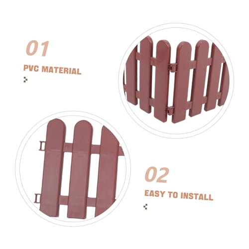 4pcs Outdoor Tortoise Enclosure: Pet Playpen Animal Barrier Fence Decorative Garden Fence Panel for Reptiles Pets Small Animals Outdoor Yard Landscape Patio