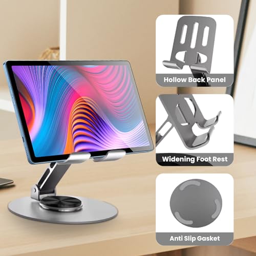 Universal Metal Cell Phone Stand, Grey - color: Grey