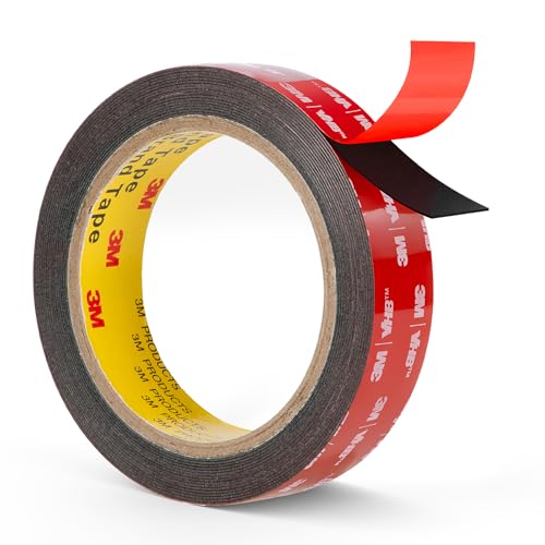 Double Sided Tape Heavy Duty 0.94" x 16.5 ft Mounting Tape VHB 5925 Black - color: Black, size: 0.94"×16.5ft