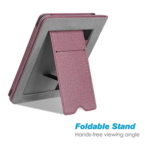 Fintie Stand Case for 6" Kindle Paperwhite 10th Gen 2018, Plum - color: Plum