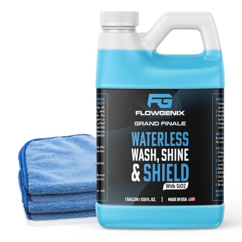 Grand Finale Waterless Car Wash Wax, Motorcycle Cleaner 1 Gal - color: Waterless Car Wash Spray (1 Gallon)