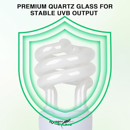 UVB Bulb 5.0 UVA UVB Reptile Light Bulb, 13W UVB Light for Reptiles UVB Lamp for Turtle Frog Snake Chameleon Ball Python Iguana Tank - size: 5.0 13W