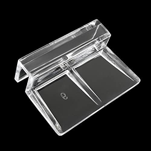 20 Pack Aquarium Lid Clips DIY Aquarium Lid Holder Clear Acrylic Fish Tank Support 6MM Aquarium Glass Holder(6MM) - size: 6MM