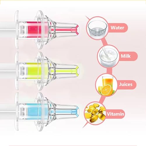 Pet Liquid Feeding Kit Pet Feeding Syringe Soft Tip, Cat Dog Syringe Bottles for Pet Feeding,Pet Medical Feeding Dispenser Tool (White) - color: White