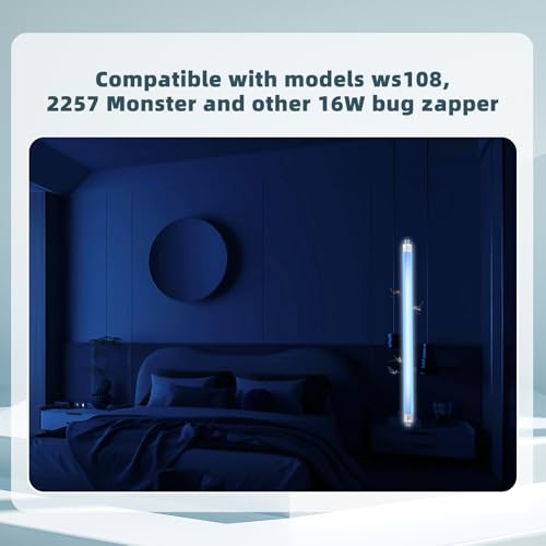 4 Pcs 15W 18 Inch Replacement UV Bulb F15T8/BL UVA 365nm Fluorescent Light Bulbs for 30W Indoor Bug Zapper, F15T8 Black Light Bulbs for Indoor Outdoor Mosquito & Flying Insect Zapper Lamp - size: 15W BZL-4P