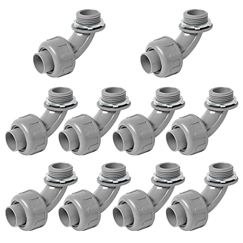 (1" Conduit Elbow 10 Pack) Yariwiz 1 inch Plastic Liquid Tight Conduit 90 Degree Elbow - style: 1" Elbow-10 Pack