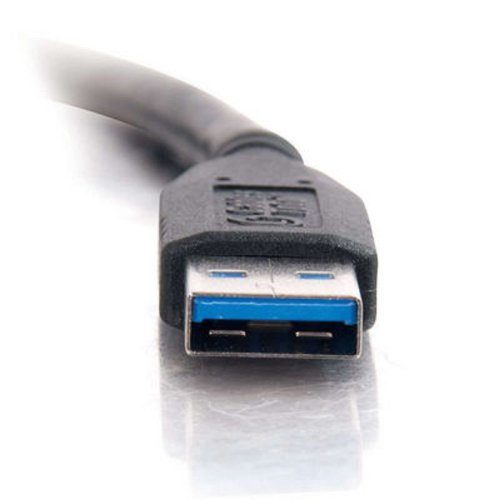 C2G USB Cable - color: Black, size: 6.6 Feet, style: USB A Male to A Male