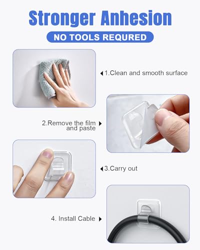 LZC 25 Pack Clear Adhesive Strips Hooks for Outdoor String Lights Clips - color: 25PCS Clear Light Hooks