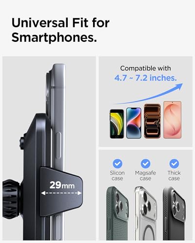 Spigen Carbon Fiber Dashboard Car Mount with Multi-Angle Telescopic Arm - color: Carbon