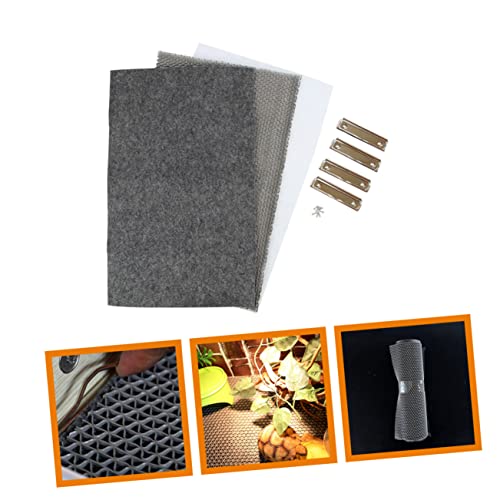 balacoo Reptile Heat Pad Reptile Bedding Carpet Terrariums Mat Lizard Carpet Mat Tortoise Bedding - color: Dark Grey