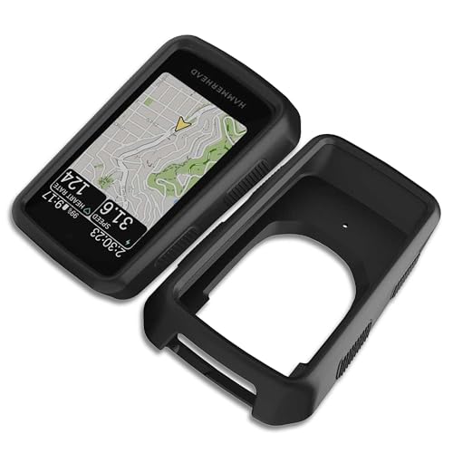 Silicone Case Cover Compatible with Hammerhead Karoo 3 Bicycle Computer - Maximum Protection, Durable, Non-Slip, Shockproof Anti-Static/Dust Coating - color: 1x Sili Case (Black)