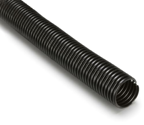 Electriduct 2" Split Nylon Wire Loom Flexible Tubing - 25 Feet - Black - size: 2 Inch