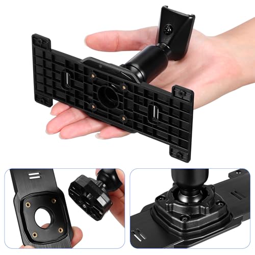 Ipetboom Rearview Mirror Bracket Dash Cam Mount Kit Rear View Mirror Holder with Back Plate Panel and Screws Compatible with Hiac 2008-2011 for Stable Vehicle Installation