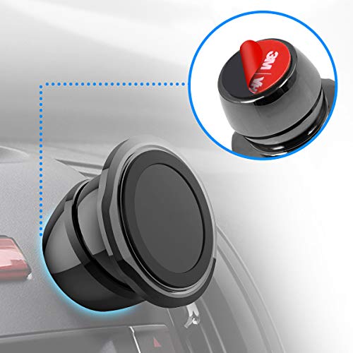 pop-tech Sticky Adhesive Replacement for Magnetic Car Mount, 8PCS Circular Heat Resistant Double Sided Strong Sticker Pads for Magnet Cell Phone Stand & Finger Ring Holder & Socket Grip Base