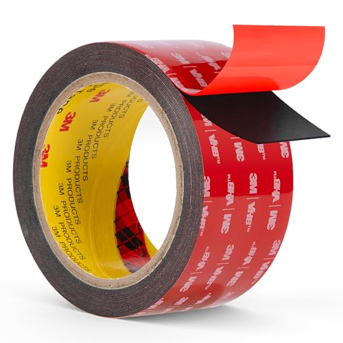 Double Sided Tape Heavy Duty 2" x 16.5 ft Mounting Tape VHB 5925 Black - color: Black, size: 2"×16.5ft