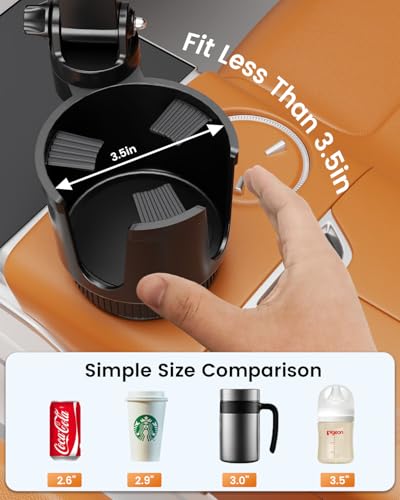 OHLPRO for MagSafe Car Charger Cup Holder Mount, 15W Wireless Car Charger - color: Blue