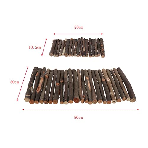 Turtle Basking Wooden Hiding Cave Basking Ramp Turtle Terrace Made of Safe Natural Wood Suitable for Small Animals and Pet