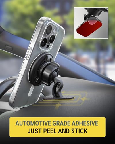 Scosche MagicMount SMSDV MagSafe Dashboard/Vent Car Mount, Magnetic Cell Phone Holder, Phone Stand for Dash/Vent Compatible with iPhone 16/15/14/13/12/Pro/Max/Plus/Mini/MagSafe Case, Pack of 2 - size: 2 Pack, style: Dash / Vent